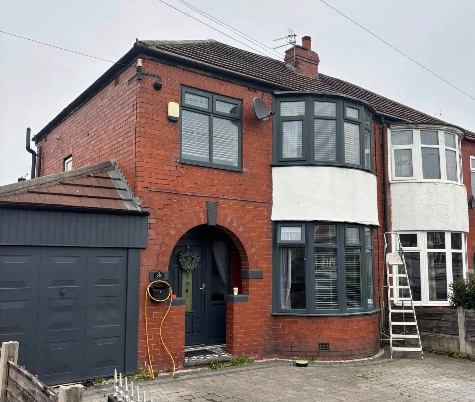 Oadby before: original red-brick exterior, no insulation